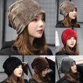 thumbnail image 5 of Femmes Velours Musulman Volant Cancer Chimio Chapeau Bonnet Écharpe Turban Tête Caps Wrap, 5 of 5