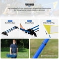 thumbnail image 4 of EastPoint Easy Setup Badminton Set - 5 ft Net, 4 Rackets, 2 Shuttlecocks - Quick Setup Net for Backyard Games - Steel Shaft Badminton Rackets for Family Games - Durable Shuttlecoc, 4 of 9