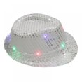 thumbnail image 1 of Western Fashion Sequin Fedora Hat, 1 of 6