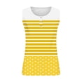 thumbnail image 5 of JDQJBZ Women's Camisole Ribbed Tank Tops for Women Polka Print Plus Size Summer Button Front Sleeveless Shirt, 5 of 5