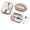 thumbnail image 2 of Danhjin Fresh Keeping Portable Stainless Steel Lunch Box Insulation Box Student Lunch Box Outdoor Lunch Box Lunch Box, 2 of 2