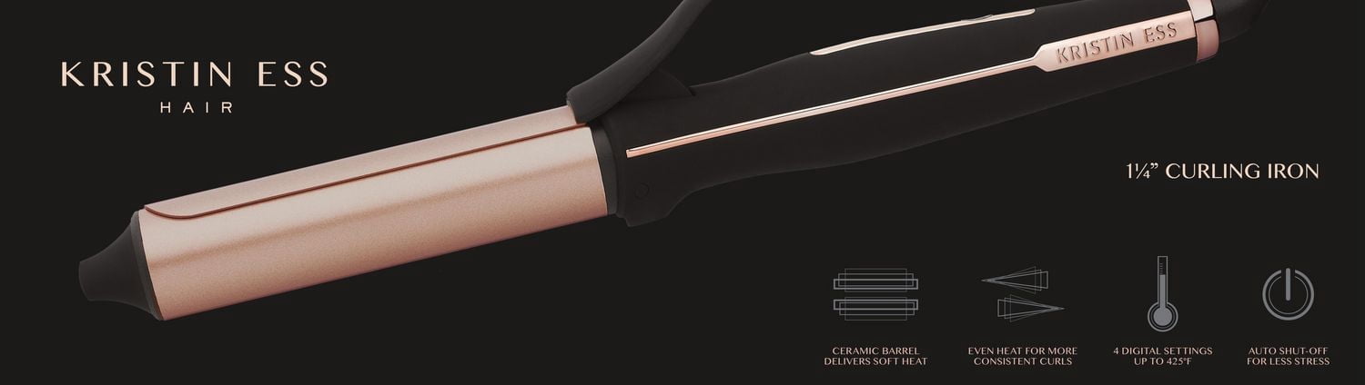 KRISTIN ESS Outils Coiffants Chauffants<br>1 ¼" Fer à Friser en Céramique
