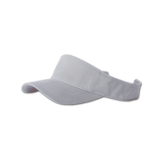 Solid Adjustable Sports Visor, Grey