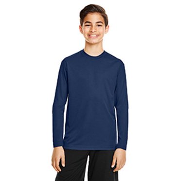 Youth Zone T-Shirt à Manches Longues Performance - SPORT Bleu Marine Foncé - TP