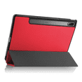 thumbnail image 5 of Pour Lenovo Tab P12 Pro Couverture avec Porte-Stylo 12.6 Pouces Couverture Antichoc Support Pliable Folio Couverture Intelligente pour Lenovo Tab P12 Pro 12.6 Pouces Rouge, 5 of 5