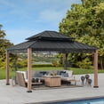 thumbnail image 1 of Sunjoy Roberts 13 ft. x 15 ft. 2-tier Hardtop Gazebo, 1 of 12