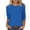 Blue#3/4 length sleeve for women, variant on LMKIHUSA Blue Tops for Women 3/4 Length Sleeve Round Neck T Shirts Loose Basic Tunic Tops Casual Relaxed Summer 2025 Tees Blue,XL