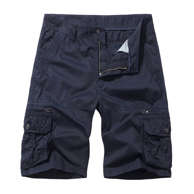 Pisexur Shorts Cargo pour Hommes Coupe Décontractée à Multiples Poches Short Classique d'Extérieur pour Hommes