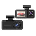 thumbnail image 2 of EGNMCR Vehicle Camera 3 Channel Dash Cam1080P+480P+480P Dash Cam Front And Inside And Rear Super Night Vision Loop Recording Motion Detection 24 Hours Parking Mode Dash cam, 2 of 7