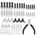 thumbnail image 2 of 84pcs/Bag Zipper Repair Kit Zip Slider zip replace set zipper Rescue Universal Zippers Clothes Bag Tent Fix Plier Sewing Tool, 2 of 8