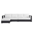 thumbnail image 4 of Modway Tahoe 3-Piece Outdoor Patio Furniture Sectional, White, 4 of 9