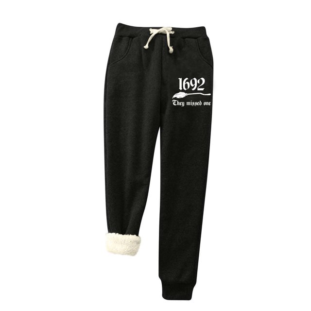 Womens' Warm Legging plus Size 50% Off on Clearance Printed Leggings With Elastic Drawstring Pockets And Thick Insulation Pants