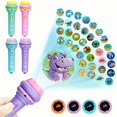 thumbnail image 3 of Lksixu Toddler Toys Educational Baby Toys Flashlight Projector Torch Lamp Toy Cute Toy Torch Lamp Flashlight Projector Toy Sleeping Story Toy Learning Toys for Kids, 3 of 7