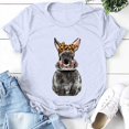 thumbnail image 4 of T-shirts d'Été pour Femmes Grande Taille à Manches Courtes, Col Rond, Imprimé Lapin, T-shirt de Pâques à Manches Courtes, Blouse Décontractée Ample, T-shirt à Col en V pour Femmes en Liquidation, 4 of 8