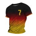 thumbnail image 1 of LUOGENLI T-shirts pour Homme pour Hommes Masculin Allemagne Athlète Numéro Imprimé Manche Courte Col Rond T-Shirt Floral Mode Chandail de Base Hauts T-shirts pour Hommes T-shirts Graphiques TTG Grand Fête de la Saint-Patrick Kaki TTTG, 1 of 4