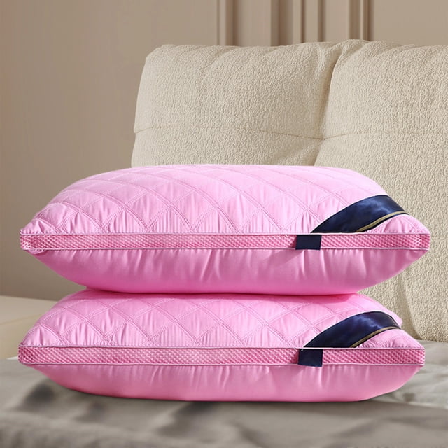 Hotel Quality Bed Pillow for Back & Side Sleepers - Ergonomic Corner Support Cooling Gel Memory Foam Core