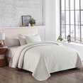 thumbnail image 1 of JML Quilt Set King 3 Piece Coverlet, Microfiber Embossed Bedspread with 2 Shams,92"x104", 1 of 5
