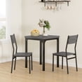 thumbnail image 2 of HOMCOM Ensemble de Table à Manger pour 2, Table et Chaises de Cuisine, Effet Bois Gris, 2 of 10