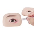 thumbnail image 4 of LEEYNEER Eyebrow Tattoo Fake Skin Realistic 5D Textured Easy to Color Elastic Feel Silicone Artificial Eye Model Stereoscopic Practice Skin Beginner Supply Transparent, 4 of 13