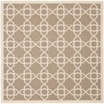 thumbnail image 1 of Safavieh Courtyard Brown Indoor Outdoor Rug - Square 7'10", 1 of 4