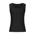 thumbnail image 3 of Yuyuzo Tank Tops for Women Sleeveless Shirts Scoop Neck Going out Tops Ribbed Knit Slim Fitted Basic Tees, 3 of 5