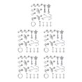 thumbnail image 3 of maskred 17 Pcs Boucles d'Oreilles Élégantes en Acier Inoxydable Bijoux Bagues de Nez Argent 5Ensemble, 3 of 6