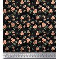 thumbnail image 1 of Toile de Coton de Soie Imprimé Floral Feuilles et par Yard 56 Pouces de Large, 1 of 3