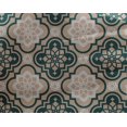 thumbnail image 4 of oneOone Georgette Viscose Tan Fabric Floral & Tiles Moroccan Craft Projects Decor Fabric Printed By The Meter 42 Inch Wide, 4 of 4
