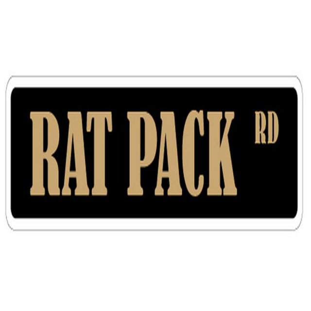 SignMission SS-Rat 4 x 18 in. Street Sign - Rat Pack - Poster Dean Sands Sinatra Sammy