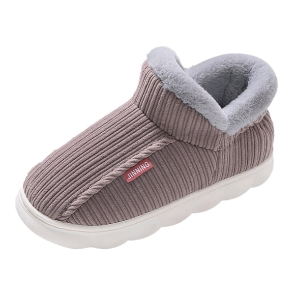 Ediodpoh Men's and Women's Models of Cott on Slippers Winter Package with Cott on Shoes Home Indoor Thickened Warm Cott on Slippersa Ladies Slippers Coffee 9