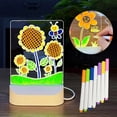 thumbnail image 1 of Glow Writing Tablet under $5! Yannianjz Glow Writing Tablet, Reusable LED Light Doodle Board with Stand, Erasable Drawing Pad forKids, USB Powered Acrylic Sketch Board, 1 of 9