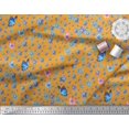 thumbnail image 2 of Soimoi polyester Crepe Fabric Butterfly & Flower Floral Print Fabric by Yard 52 Inch Wide, 2 of 3