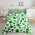 thumbnail image 1 of Erosebridal St. Patrick's Day Comforter Sets Twin Size, Shamrock Print Comforters & Duvets, Spring Holiday Decor, Reversible, 1 of 7