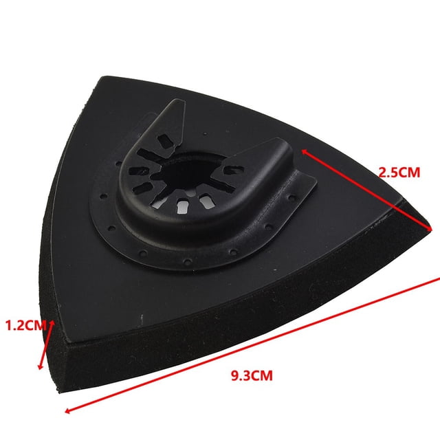 Lefu Tampon de Ponçage Triangulaire Oscillant à Dégagement Rapide 82 mm Adapté à Plusieurs Outils 1 Pcs