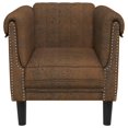 thumbnail image 2 of vidaXL Fauteuil de Salon - Similicuir Suédé Brun, 2 of 5