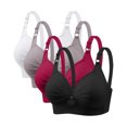thumbnail image 1 of Yuyuzo Wireless Bras for Women 4 Pack Full Coverage Plus Size Liftup Support Push up Everyday Bras, 1 of 6
