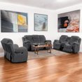 thumbnail image 1 of Cosmic Homes Ensemble de Fauteuil Inclinable Électrique Cascade 3 Pcs en Tissu Luxueux - Gris, 1 of 5