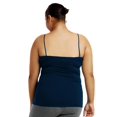 thumbnail image 2 of Women's Cotton Plus Size Camisole Tank Top - Navy - X-Large (2 PIECES), 2 of 2