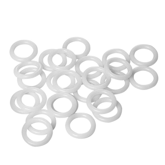 50pcs White Plastic Rings for Roman Shades 5/8""(16mm) Caf? Curtain Rings