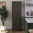 thumbnail image 1 of Armoire de rangement à 4 portes Mainstays de 72 po, blanc, 1 of 8