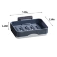 thumbnail image 2 of Bathroom Soap Dispenser,Bathroom Wall Storage Soap 1-Layer Self-Adhesive Soap Wall Mounted Rotatable Soap Box Storage for Bathroom Kitchen Kitchen Soap Dispenser, 2 of 8