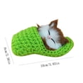 thumbnail image 2 of Dvkptbk Realistic Sleeping Plush Cat Furry Cat With Sound Creative Animals Decor Gifts, 2 of 2