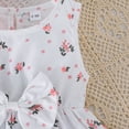 thumbnail image 4 of Hiiyo Infant Girls Outfits Summer Bow Floral Sundress with Ruffle Shirt Coat, Sizes 6-9M, 4 of 8