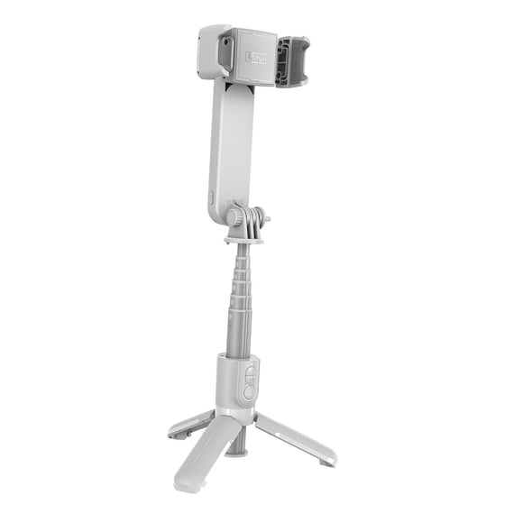 Tachiuwa Phone Gimbal Stabilizer Automatic 360 degree Rotatable Compact Multipurpose Tripod White