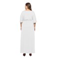 thumbnail image 2 of U.Vomade Robe d'Été pour Femme Grande Taille, Couleur Unie, Manches Courtes, Col Rond, Robe Décontractée, 2 of 7