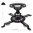 thumbnail image 1 of Duramex Support de Projecteur - Support de Plafond Universel LCD DLP Inclinable Pivotant à 360° Noir, 1 of 2