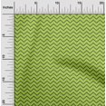 thumbnail image 2 of oneOone Polyester Spandex Green Fabric Chevron Sewing Material Print Fabric By The Yard 56 Inch Wide, 2 of 4