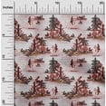 thumbnail image 2 of oneOone Silk Tabby Maroon Fabric Cowboy Sewing Craft Projects Fabric Prints By Yard 42 Inch Wide, 2 of 5