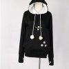 Cat lovers hoodies (black, 4XL)
