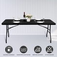 thumbnail image 5 of Cagogo under $5 Picnic Tablecloth, Elastic Tablecloth, Spandex Picnic Table Cover, Stretchable Rectangular Tablecloth, Waterproof Outdoor Tablecloth, Washable Patio Tablecloth For Parties, 5 of 5